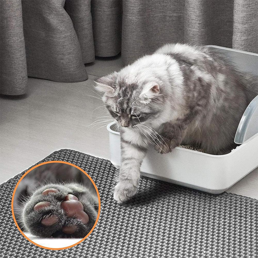 Chic Comfort: Deluxe Anti-Splash Cat Litter Mat - Itzmypet