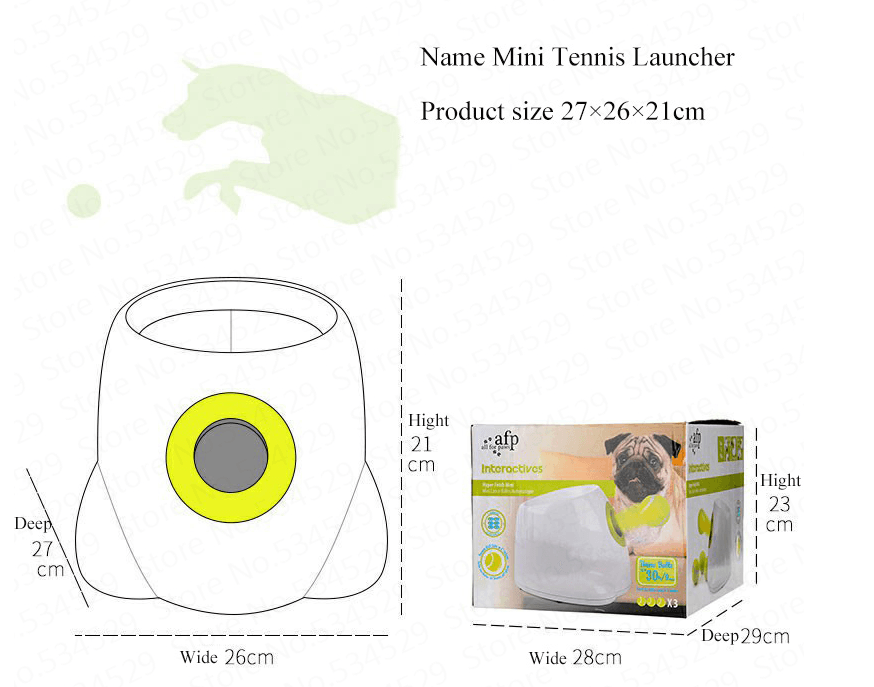 Dog Pet Automatic Interactive Ball Launcher - Itzmypet