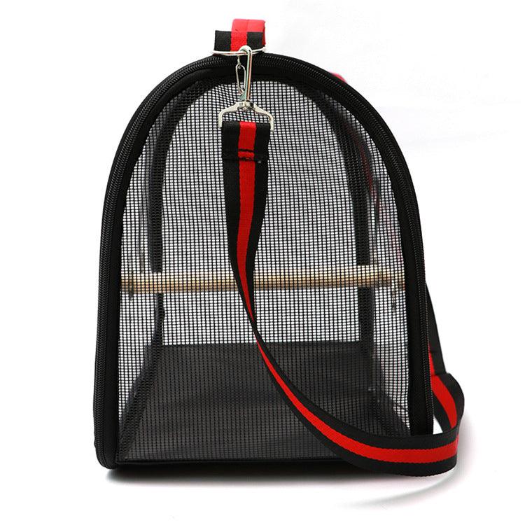 Clear Travel Bird Carrier with Mesh - Itzmypet