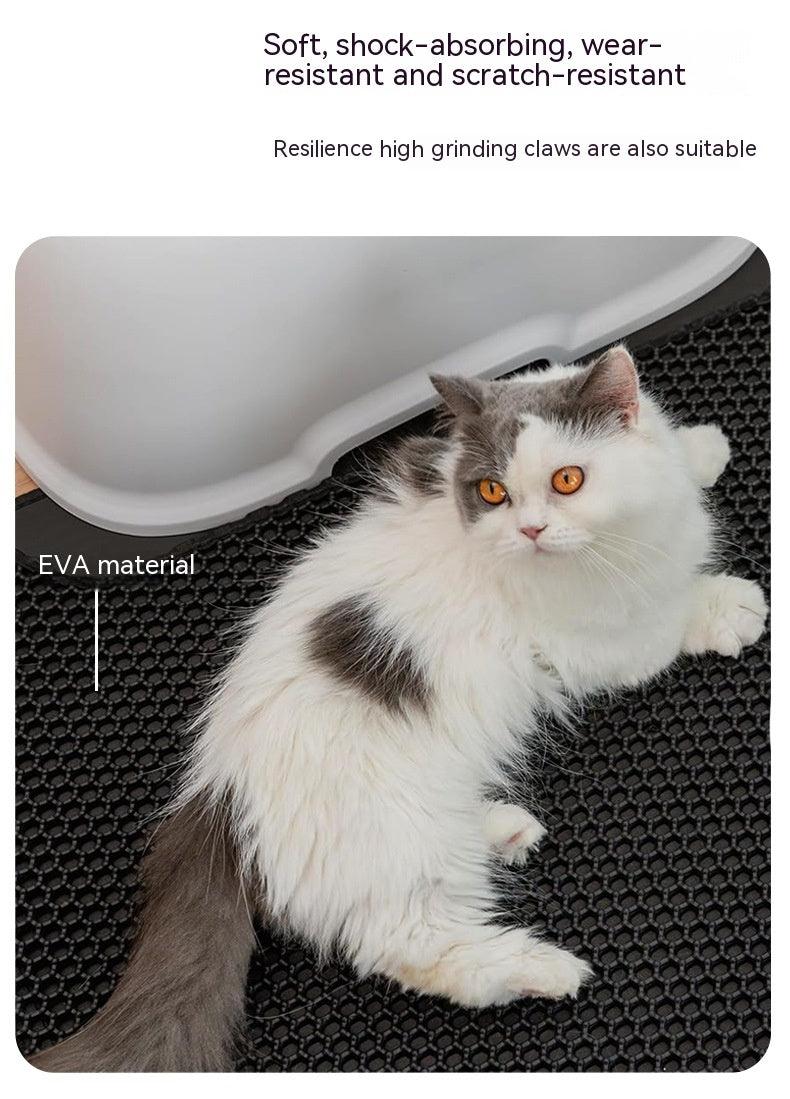 Chic Comfort: Deluxe Anti-Splash Cat Litter Mat - Itzmypet