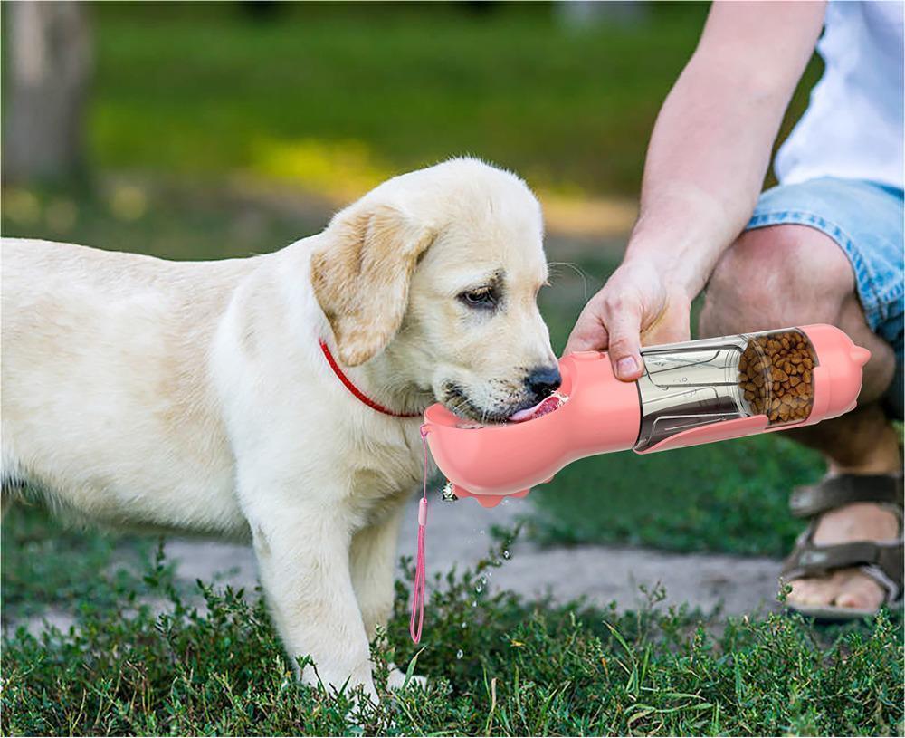 3-in-1 Portable Dog Feeder Water Dispenser - Itzmypet