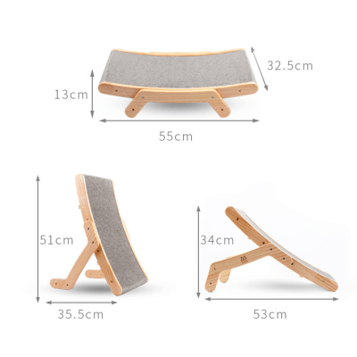 Havre de chat transformable : retraite confortable pour l'affûtage des griffes pour les félins