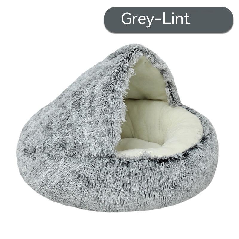 Cozy Gradient Plush Nest for Cats and Dogs - Itzmypet