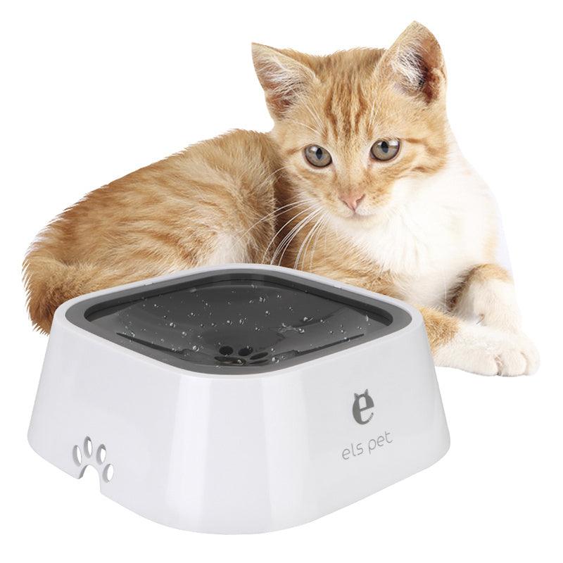 Anti-Spill Pet Water Bowl with Floating Slow Feeder for Hygienic Drinking - Itzmypet