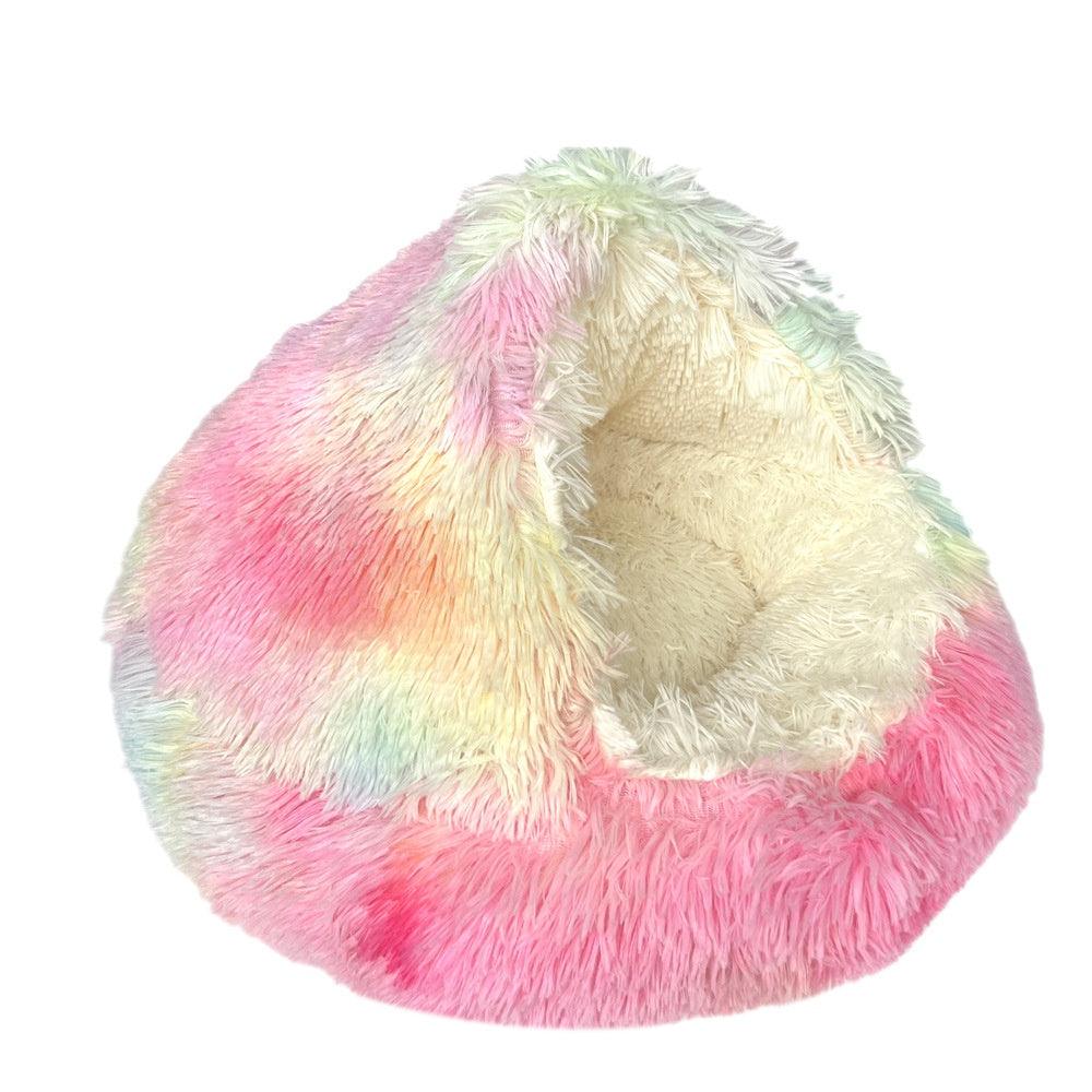 Cozy Gradient Plush Nest for Cats and Dogs - Itzmypet