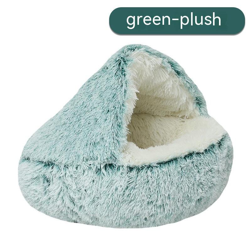 Cozy Gradient Plush Nest for Cats and Dogs - Itzmypet