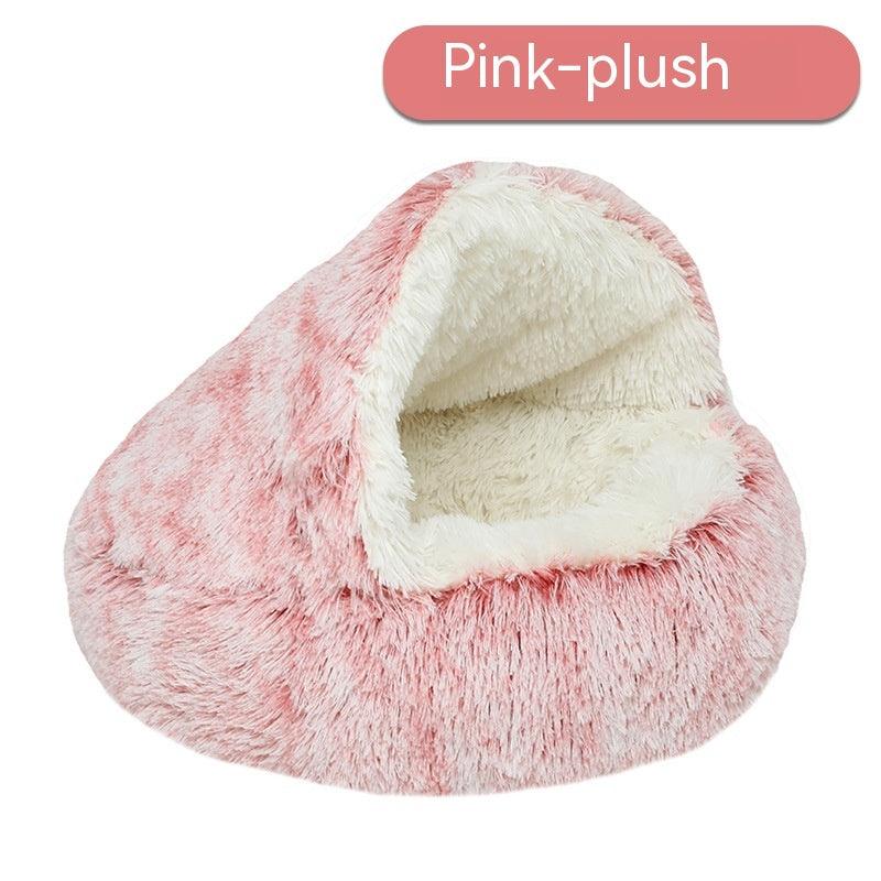 Cozy Gradient Plush Nest for Cats and Dogs - Itzmypet