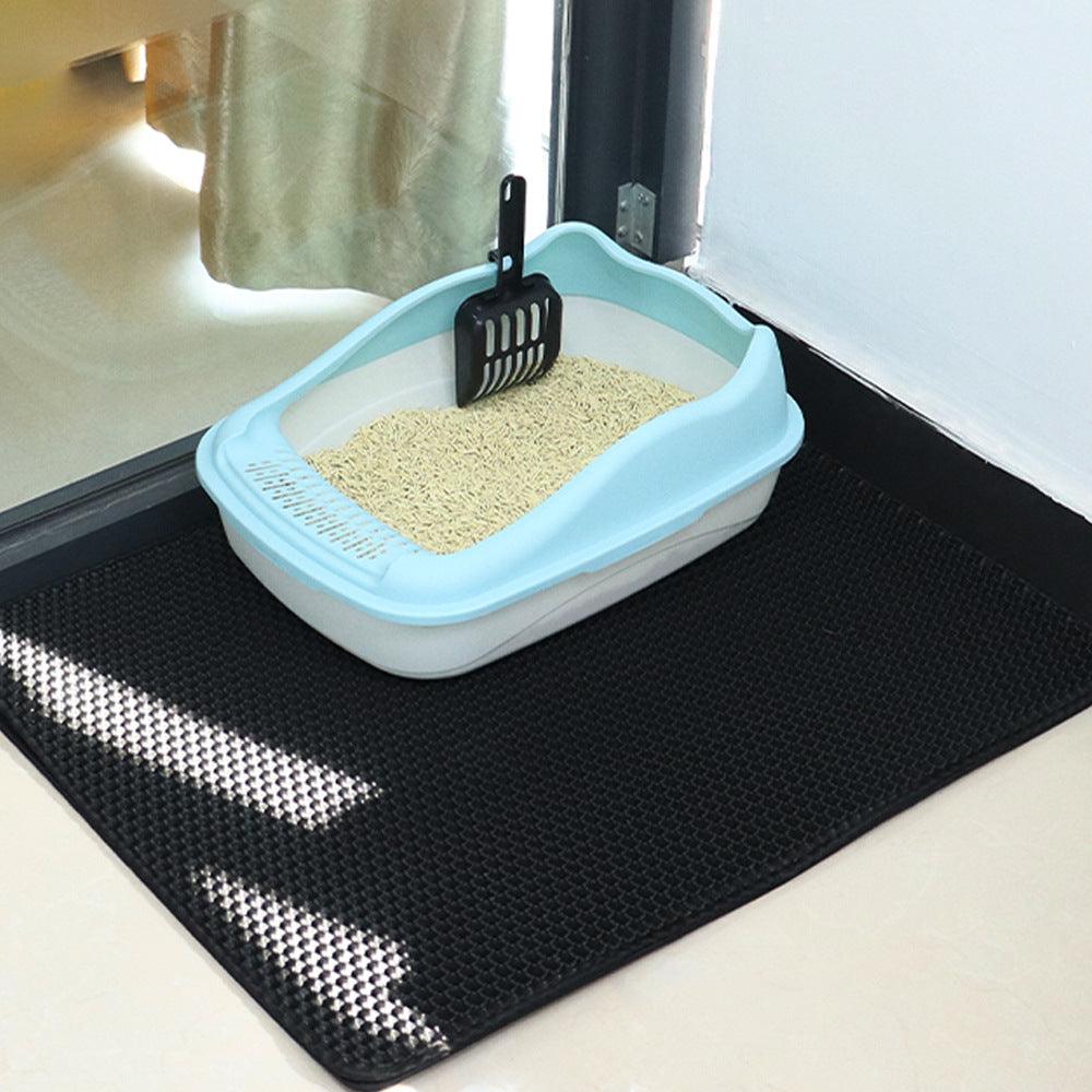 Chic Comfort: Deluxe Anti-Splash Cat Litter Mat - Itzmypet