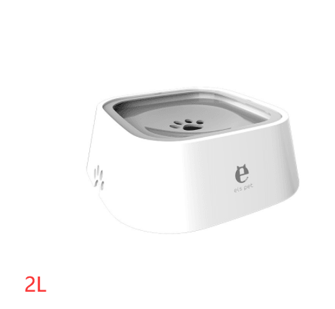 Anti-Spill Pet Water Bowl with Floating Slow Feeder for Hygienic Drinking - Itzmypet