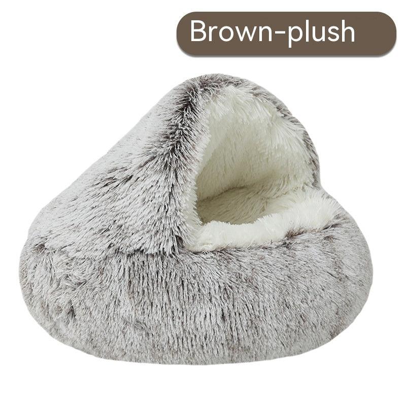 Cozy Gradient Plush Nest for Cats and Dogs - Itzmypet