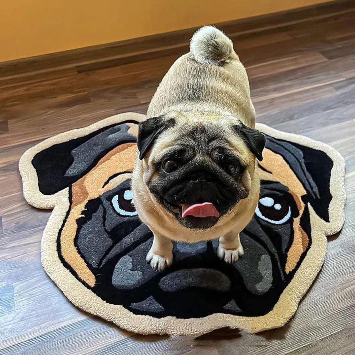 Deluxe Flocking Cartoon Pet Rug - Itzmypet