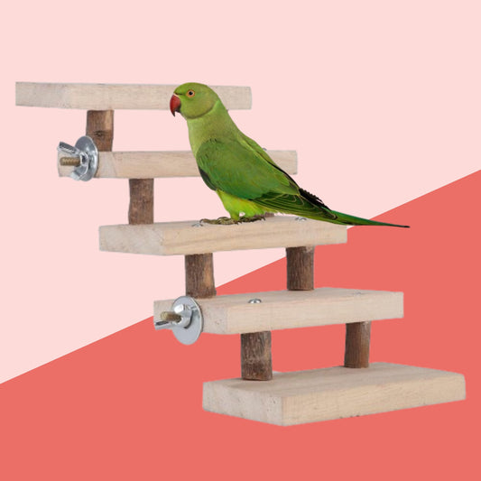 Log stairs bird toy - Itzmypet