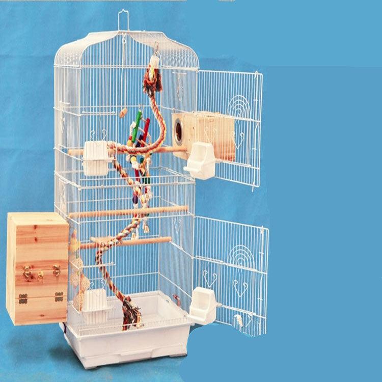 Spacious Elegant Bird Cage with Accessories - Itzmypet