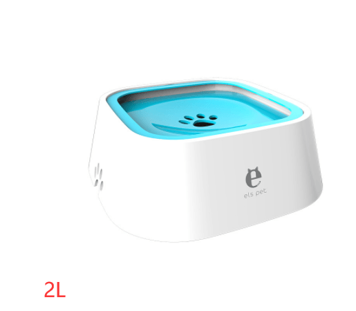 Anti-Spill Pet Water Bowl with Floating Slow Feeder for Hygienic Drinking - Itzmypet